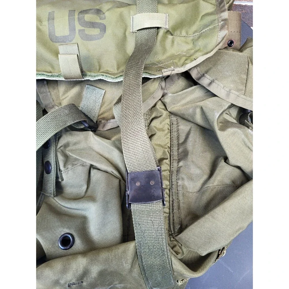 Vintage US Military Field Pack Combat Medium Alice LC-1 Backpack Green NO FRAME
